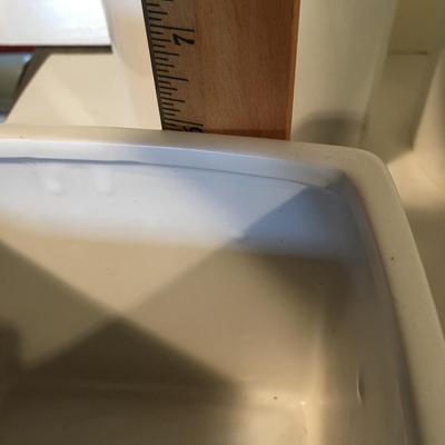 White set of 4 cannisters/ pots