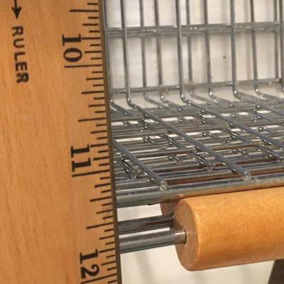 Crate and Barrel Hanging 3 tiered basket  and Metal baskets assortment