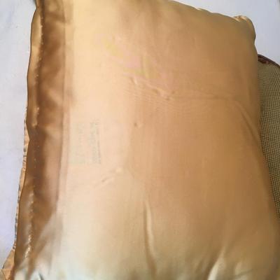 Vintage pair of embroidered pillows