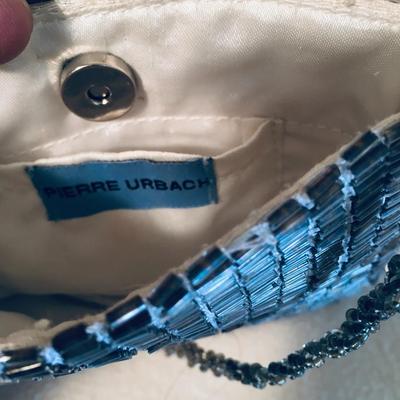 Vintage Pierre Urbach silver beaded mini crossbody bag