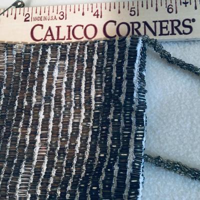 Vintage Pierre Urbach silver beaded mini crossbody bag