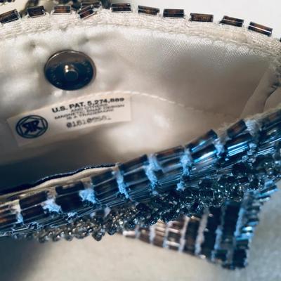 Vintage Pierre Urbach silver beaded mini crossbody bag