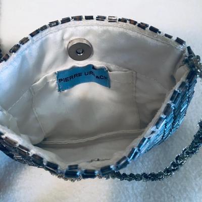 Vintage Pierre Urbach silver beaded mini crossbody bag