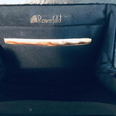 Vintage Rosenfeld shoulder bag with gold color chain strap.