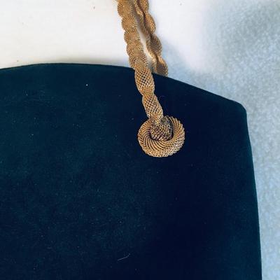 Vintage Rosenfeld shoulder bag with gold color chain strap.