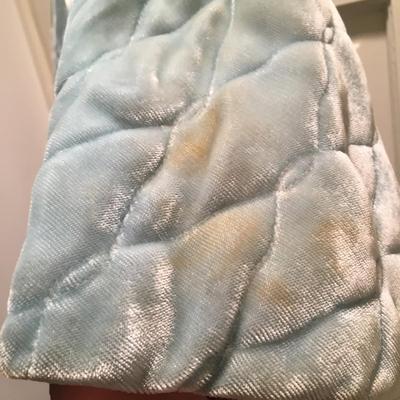 Vintage quilted velvet bed jacket