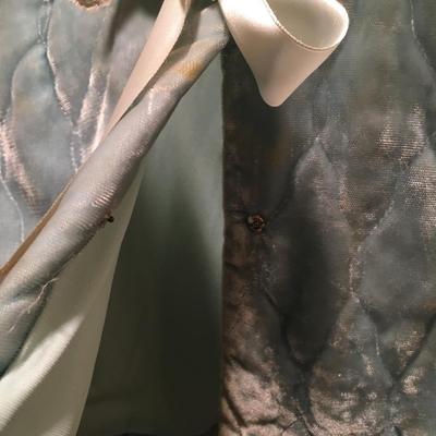 Vintage quilted velvet bed jacket