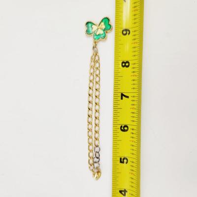 CUTE GOLD TONED CLOVER CHAIN BRACELET