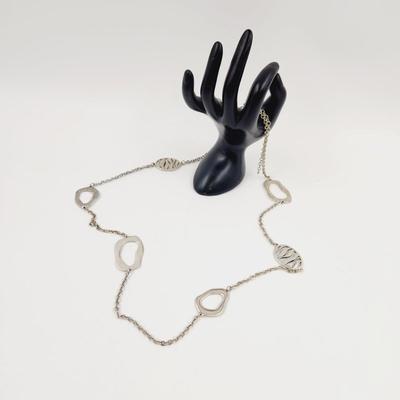 PREMIER DESIGN SILVER PLATED ZEBRA CHAIN NECKLACE