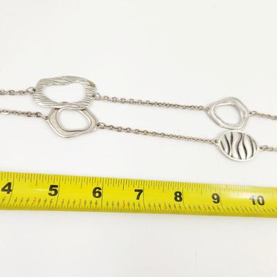 PREMIER DESIGN SILVER PLATED ZEBRA CHAIN NECKLACE