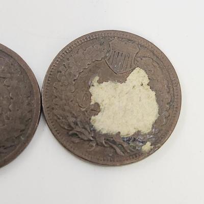2 - 1901 INDIAN HEAD PENNIES