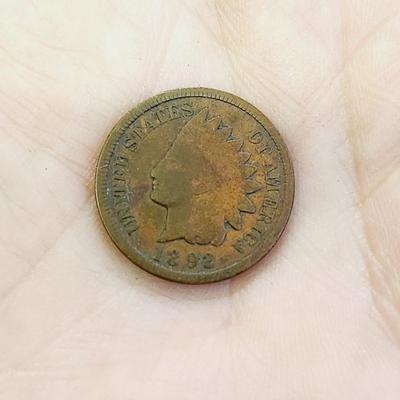 1892 INDIAN HEAD PENNY #2