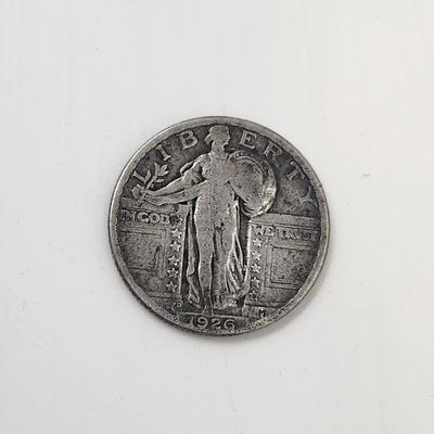 1926 M STANDING LIBERTY SILVER QUARTER DOLLAR COIN