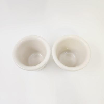 2 GREEN LONGABERGER POTTERY VOTIVE SAUCE DIPPER POTTERY DISH