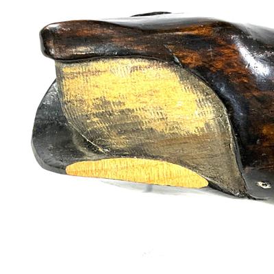 1384 Vintage Carved Bowhead Whale by IRVING BRIGGS (1925-2014) Cape cod, MA.