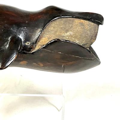1384 Vintage Carved Bowhead Whale by IRVING BRIGGS (1925-2014) Cape cod, MA.