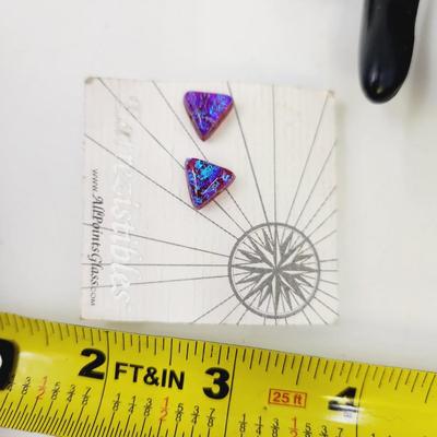 EARREZISTIBLES HAND CRAFTED GLASS EARRINGS