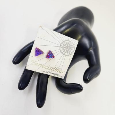 EARREZISTIBLES HAND CRAFTED GLASS EARRINGS
