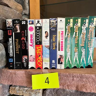 Vintage VHS tapes Movies & Golf