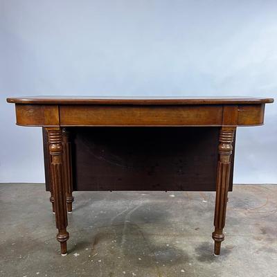 1355 Large Antique Banquet Dining Table Set (as-Is)