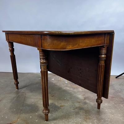 1355 Large Antique Banquet Dining Table Set (as-Is)