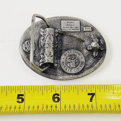 SISKIYOU PEWTER BUFFALO BELT BUCKLE