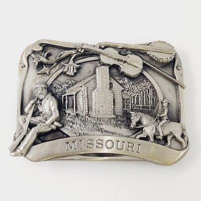 SISKIYOU PEWTER MISSOURI BELT BUCKLE