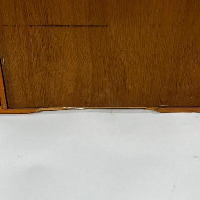 1357 Vintage Cigar Display Pine Cabinet 3 Drawers