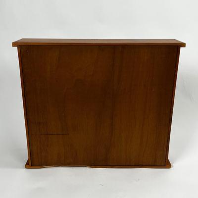 1357 Vintage Cigar Display Pine Cabinet 3 Drawers
