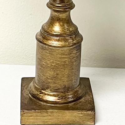 3-Way Antique Gilded Resin Gold Lamp