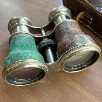 Antique Binoculars in case