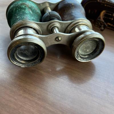 Antique Binoculars in case