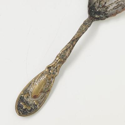 ANTIQUE OXFORD SILVER PLATE DECORATIVE SPOON