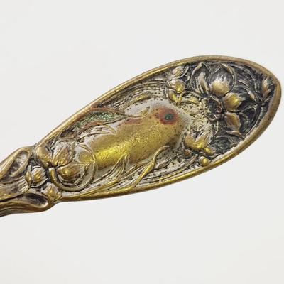 ANTIQUE OXFORD SILVER PLATE DECORATIVE SPOON