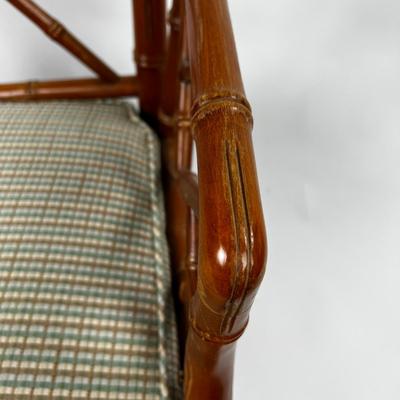 1361 Century Chair Co. Faux Bamboo Chinese Chippendale Arm Chair