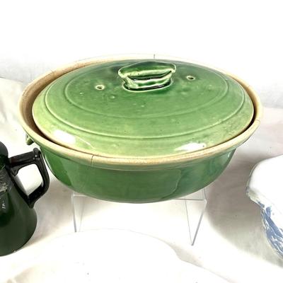 1390 Vintage Pottery Lot : Bennington, Lovatts Langley Ware, CA Pottery, Mehun France