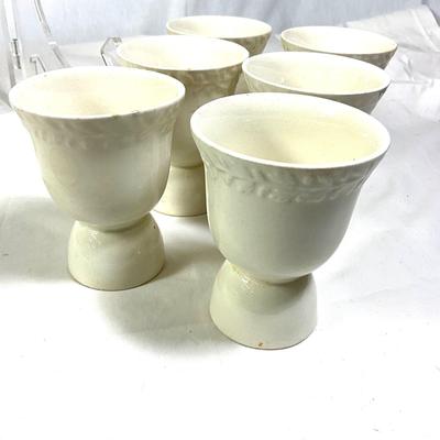 1391 Antique Adam's Titanware Pottery with England Egg Cups
