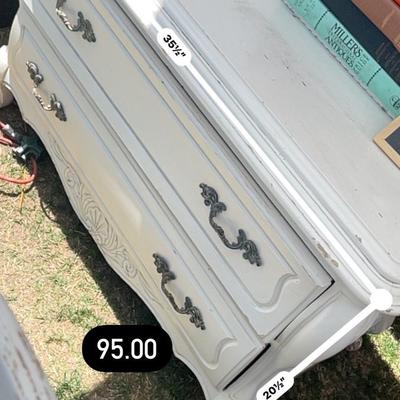 Vintage Solid wood White Dresser