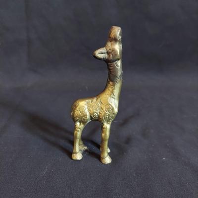 Brass Giraffes and Dog (M-BB)