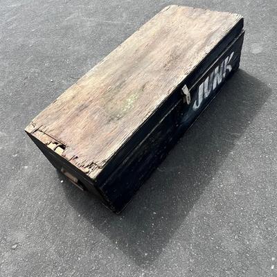 Rustic Wood Box with compartments