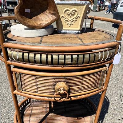 Boho Wicker and Metal. Shelf