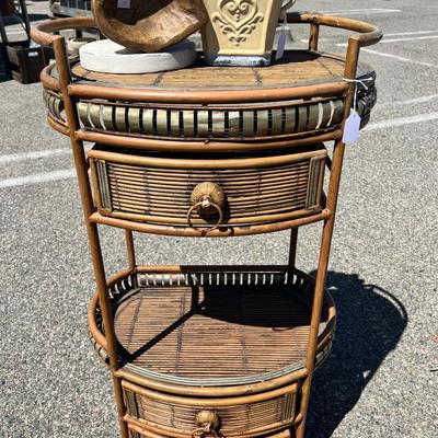Boho Wicker and Metal. Shelf