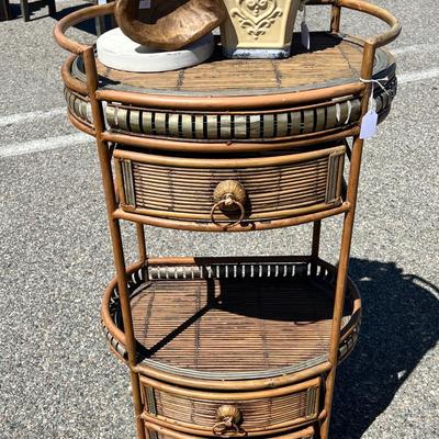 Boho Wicker and Metal. Shelf