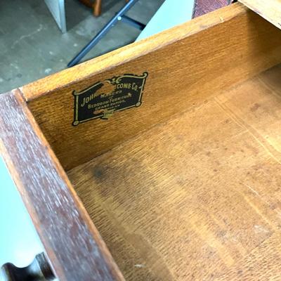1379 Two Vintage Mahogany John Newcomb Night Stand with Single Drawer Table