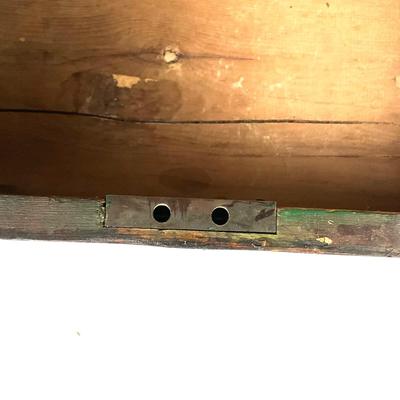 1394 Vintage Wooden Trunk Blanket Chest