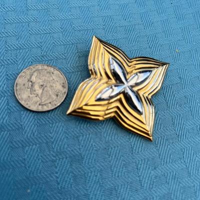Vintage Gold Tone Retro Brooch/pin