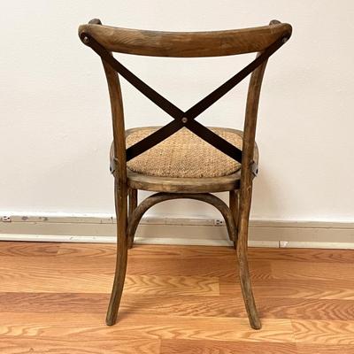 Wood/Metal Cane Chair