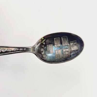 STERLING SILVER TEXAS SOUVENIR SPOON