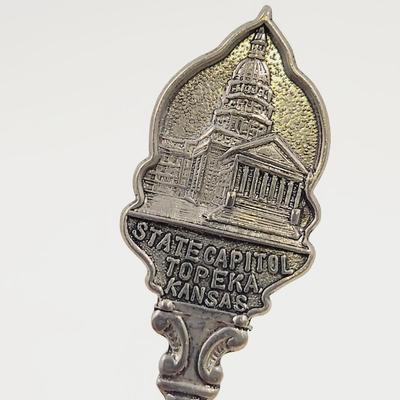 TOPEKA KANSAS CAPITOL CITY SOUVENIR SPOON