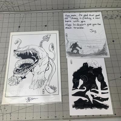 #47 Jay Penn Original Monster Artwork